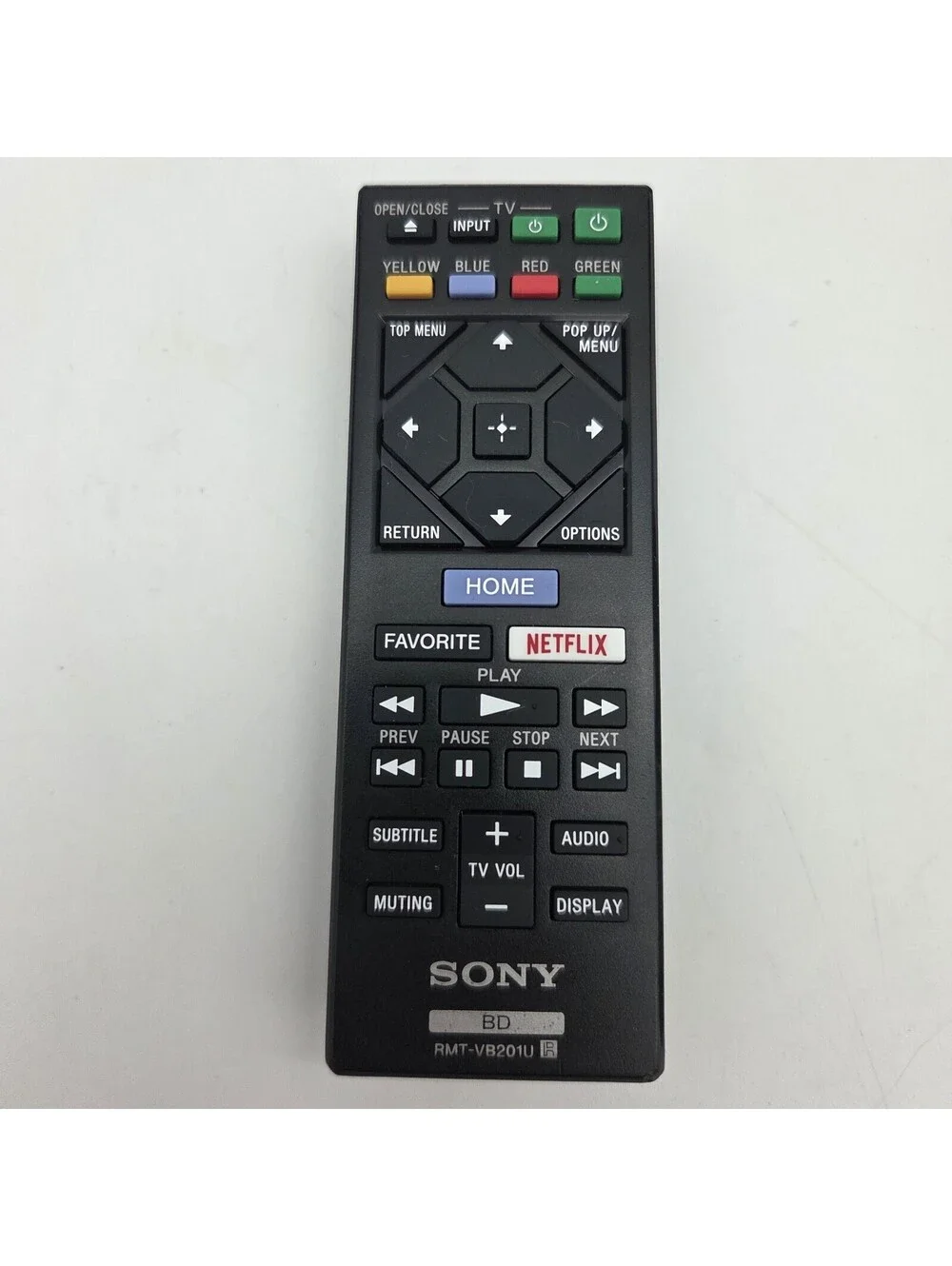 Genuine Sony RMT-VB201U Remote Control OEM BDP-S1700 BDP-3700 UBP-X700 - Tested